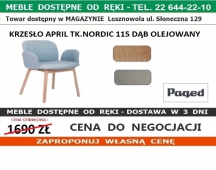 KRZESŁO APRIL TK.NORDIC 115 DĄB OLEJOWANY